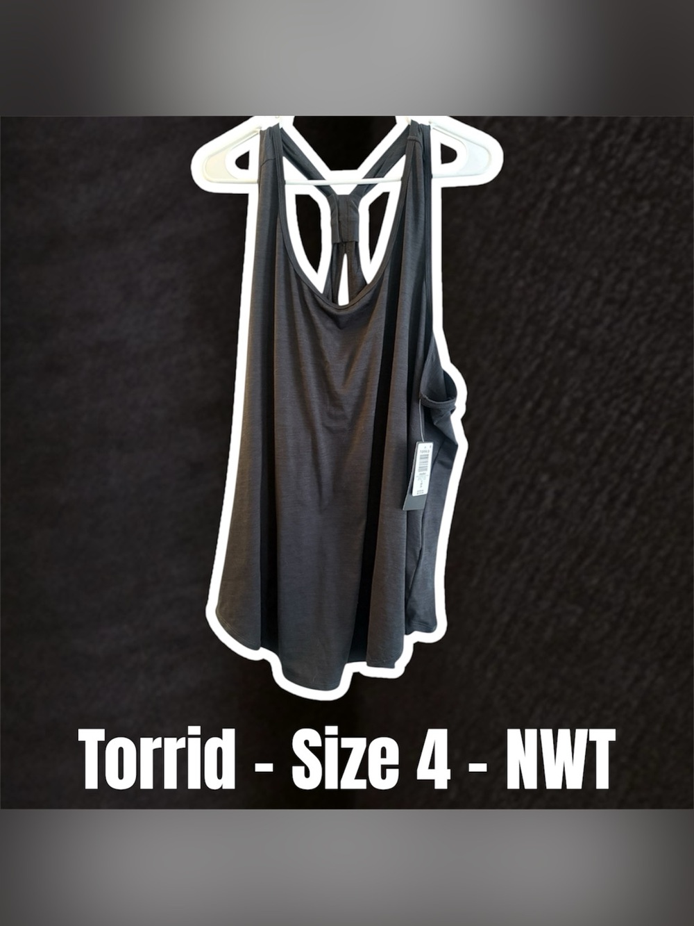 Torrid Black Racerback Tank Top